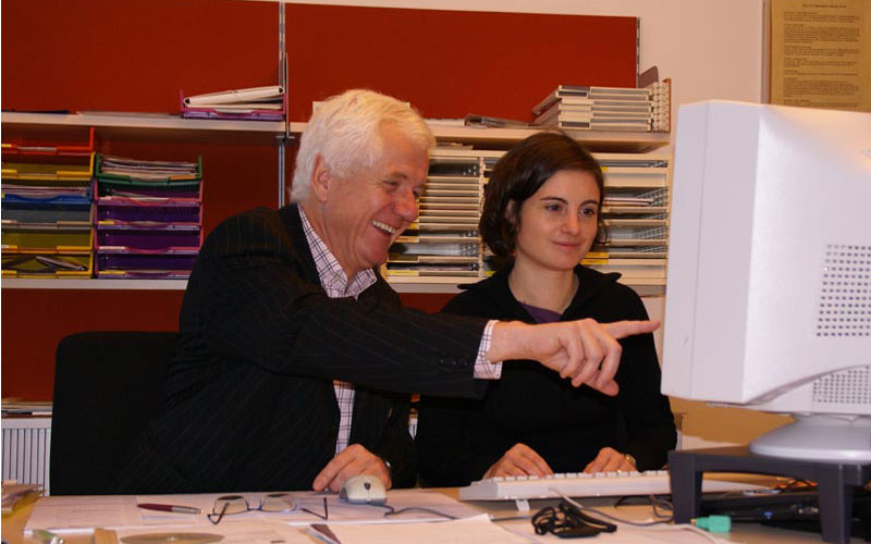 Die ehemalige Geschäftsstellenleiterin Andrea Ranacher mit Altobmann Gerhard Stocker