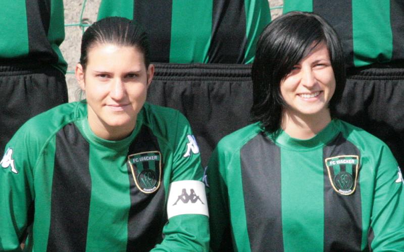 Die beiden aktuellen A- NAtionalspielerinnen des FCW: Marlies Hanschitz und Doris Adamovics