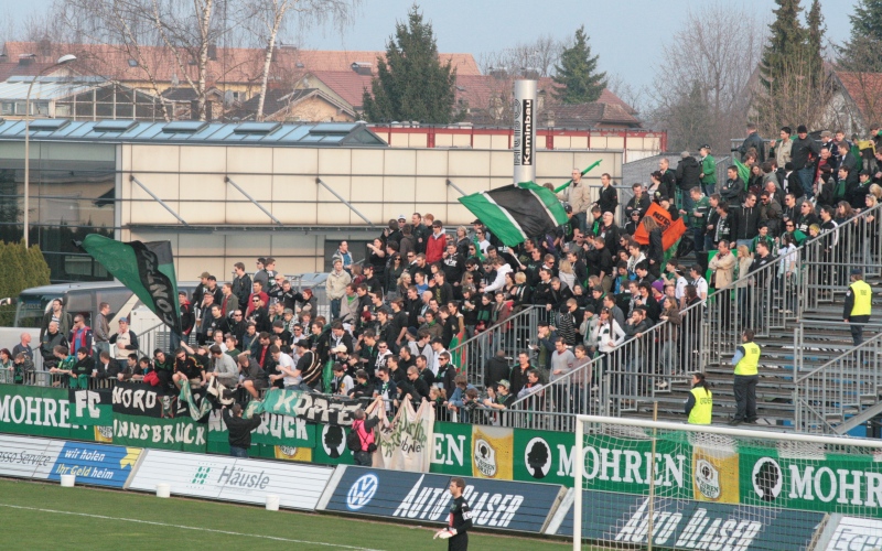 Die Fanunterstützung in Lustenau war wie immer
