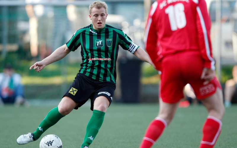 Kapitän Grumser erzielte den erste Treffer für Schwarz - Grün in der Regionalliga West Saison 09/10