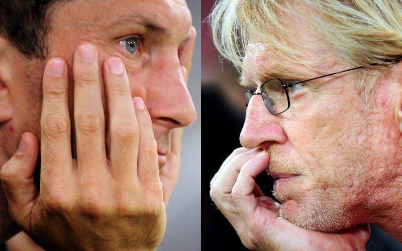 Wer 5:0 gewonnen hat, man kann es den Gesichtern der beiden Trainer Kogler und Stöhr nicht ablesen