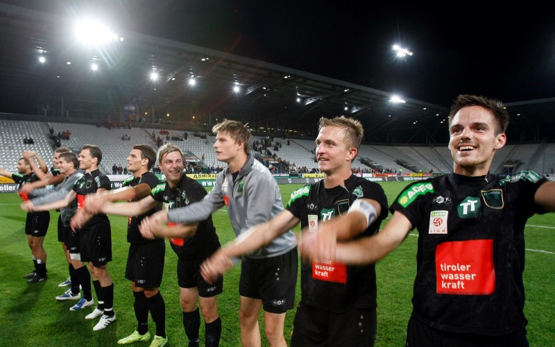 Der Jubel nach dem Spiel gegen Dornbirn war groß!