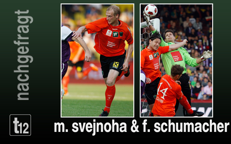 Martin Svejnoha und Fabian Schumacher nach dem Spiel