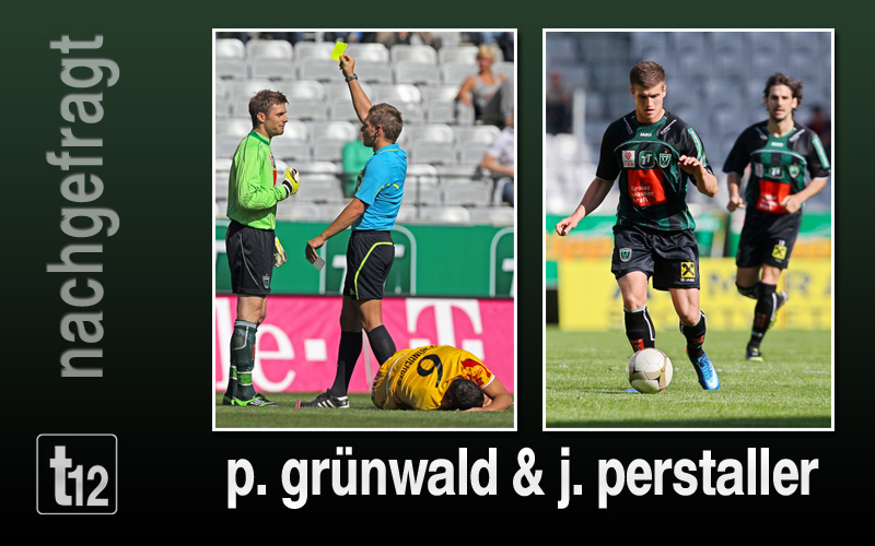 Pascal Grünwald und Julius Perstaller stellten sich ersten Interviews