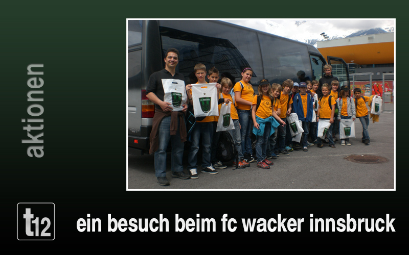 Strahlende Gesichter nach der Stadionführung
