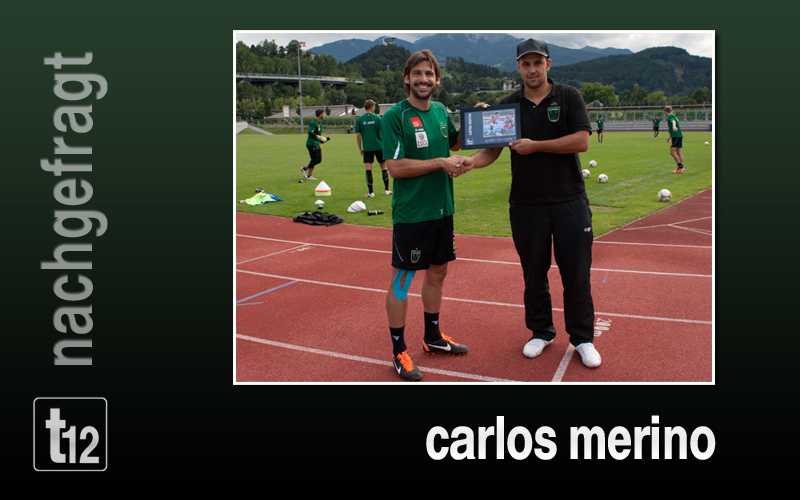 Carlos Merino bei der Übergabe