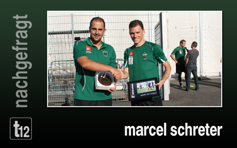 Marcel Schreter bei der Übergabe der Auszeichnung