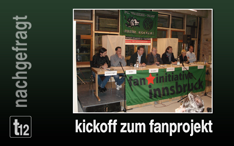 Gestern wurde im Rahmen einer PK das Fanprojekt aus der Taufe gehoben.