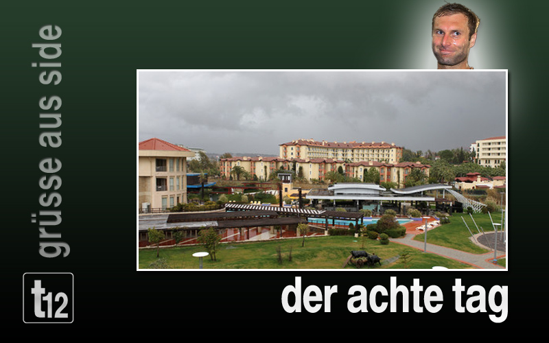 heftiger Regen in Side