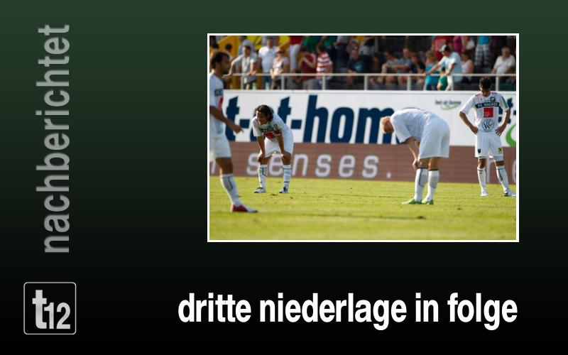 hängende Köpfe nach dem Spiel