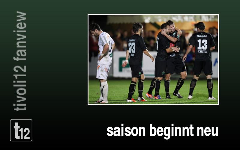 Die Saison beginn von Neuem