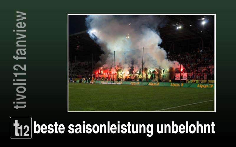 Beste Saisonleistung unbelohnt