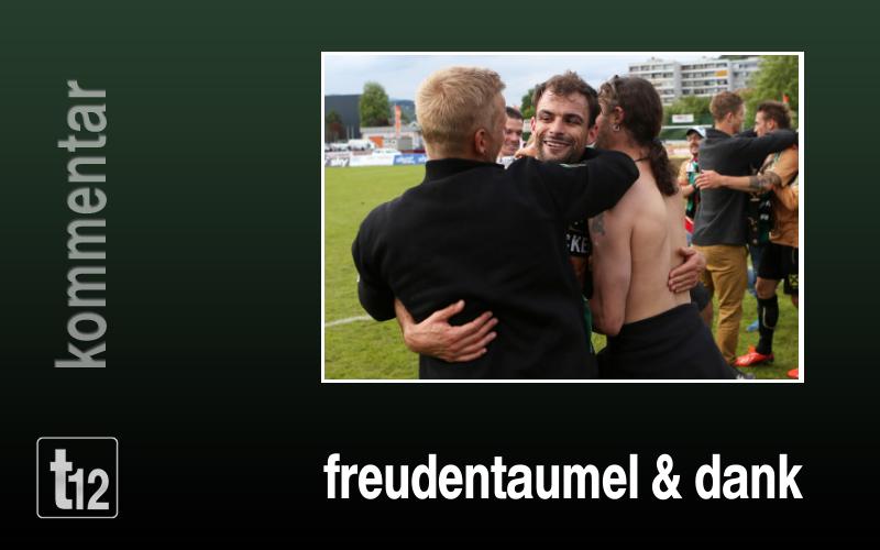 Freudentaumel und Dank