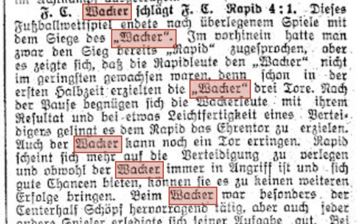Zeit nochmals zurückzuschauen