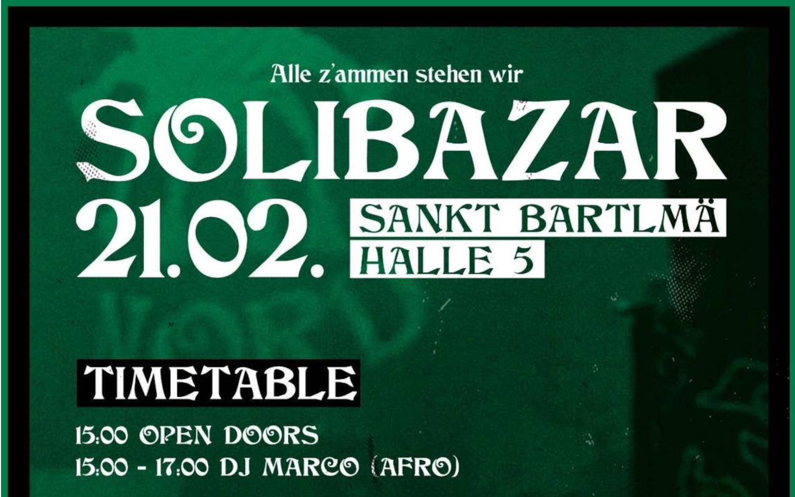 Solibazar in St. Bartlmä