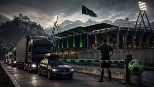 Blockabfertigung am Tivoli